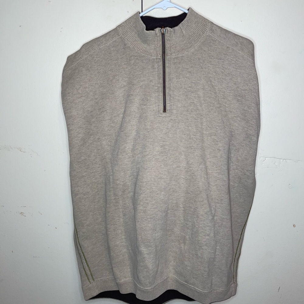 tommy bahama 1/4 zip sweater XL